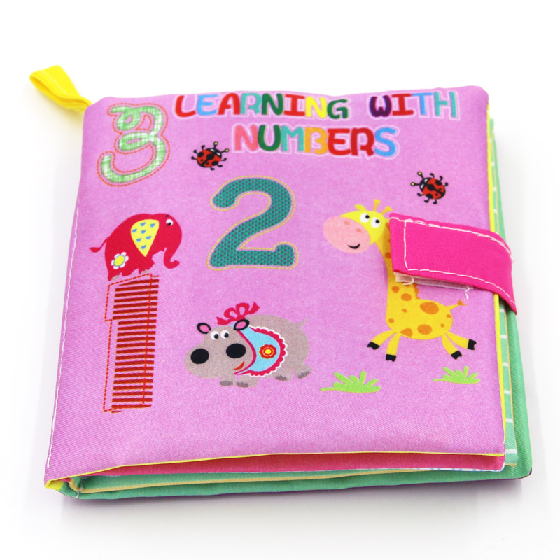 Soft Baby Cloth Book Early Educational Newborn Crib Toys for 0-36 Months Infants 