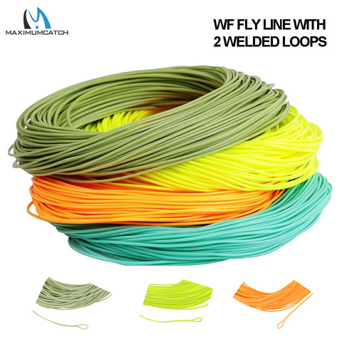 Maximumcatch 1/2/3/4/5/6/7/8wt Weight Forward Fly Line 100FT Floating Fly Fishing Line With Welded Loop Multi Color ► Photo 1/6
