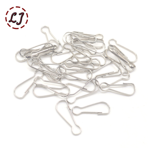 100pcs/lot silver Metal buckle Snap hook Bag hanger Lobster Clasp DIY Sewing handmade Key chain button ► Photo 1/4