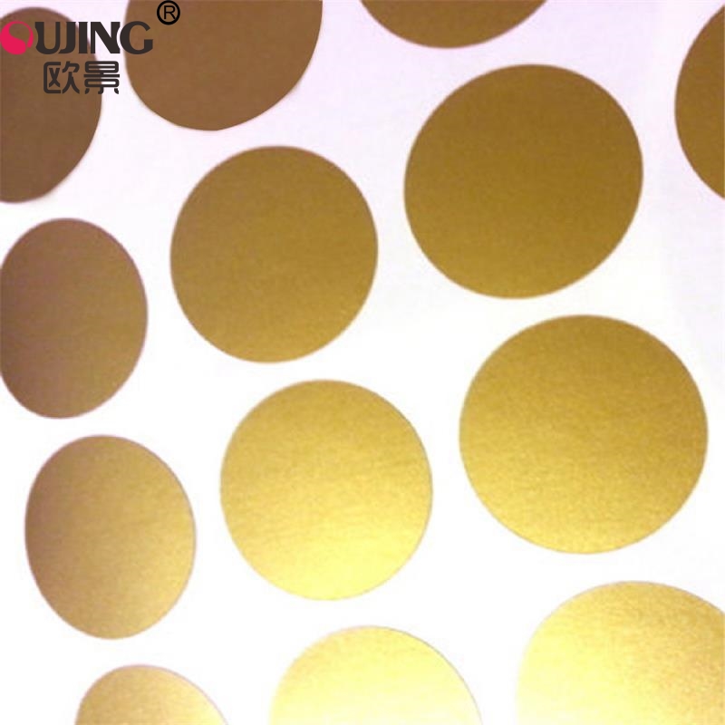 Gold Polka Circle Dots Wall Stickers For Kids Rooms Nursery Tiny Round Decals Home Decor Art Mural Kid Gifts History Review Aliexpress Er - Gold Foil Wall Decals