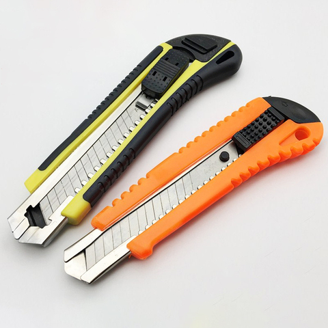 6 Small Safety Box Cutter Utility Knife Retractable Snap off Blade