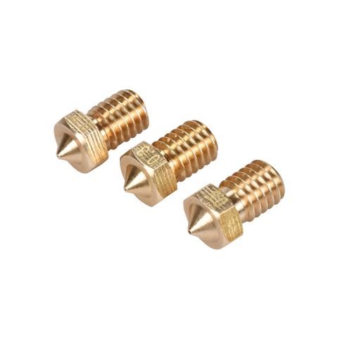 5/10PCS 3D Printer Parts 3D V6&V5 J-Head 3D Brass Nozzle Extruder Nozzles 0.2/0.25/0.3/0.4/0.5/0.6/0.8/1.0 mm For 1.75/3.0mm ► Photo 1/6