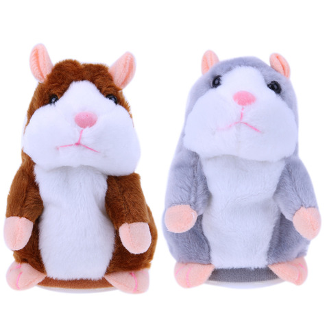 Cute Talking Hamster Mouse Toy Animal Repeat Doll Educational Kids