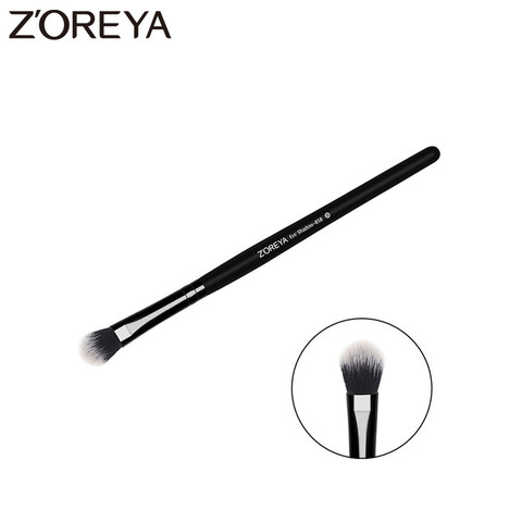 ZOREYA Brand Professional Eye Shadow Makeup Brush Black Wooden Handle High Quality Synthetic Fibers Cosmetic Tools For Beauty ► Photo 1/6