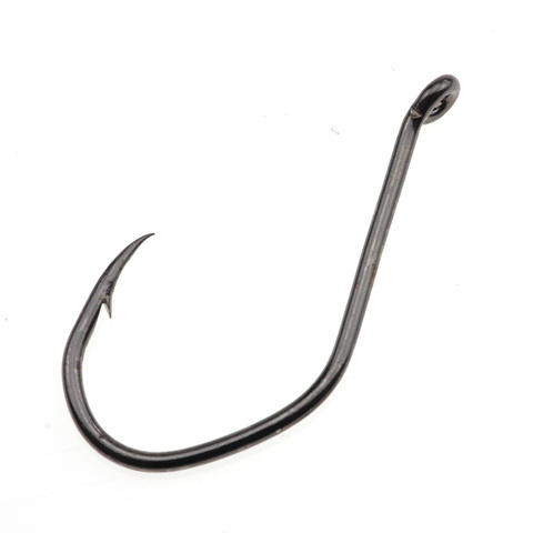 Rompin 50pcs High Carbon Steel Catfish hook Barbed AJI Fishing Hooks Maggot  Carp Hooks with Eye Tippet weissfisch sharp ► Photo 1/1