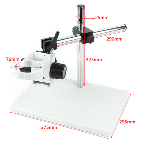 Big Size Heavy Duty Adjustable Boom Large Stereo Arm Table Stand 76mm Ring Holder For Lab Industry Stereo Microscope Camera ► Photo 1/6