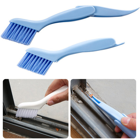 2-in-1 Multipurpose Window Groove Cleaning Brush Keyboard Nook and Cranny Dust Small Shovel / Window Track Cleaning Brushes ► Photo 1/5