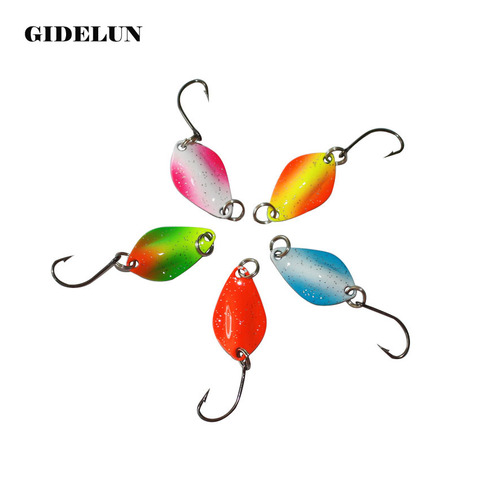 hot selling spoon fishing lure 2.5cm 2g metal bait isca artificial fishing bait pesca fishing tackle trout lure ► Photo 1/2