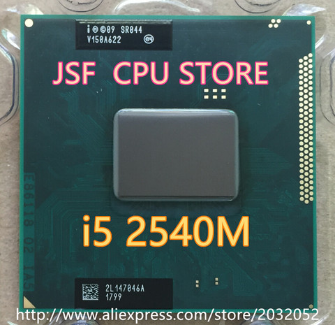 lntel Core i5 2540M CPU 3M/2.6G socket G2 Dual-Core Laptop processor for HM65 HM67 QM67 HM76  working 100%  i5 2540M  SR044 ► Photo 1/2