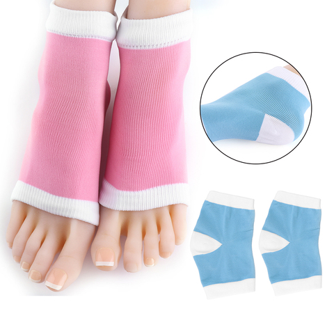 1Pair Silicone Moisturizing Gel Heel Socks Reusable Anti Cracked Chapped Foot Smooth Skin Care Exfoliating Foot Protector Tools ► Photo 1/6