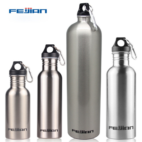 FEIJIAN Sports Water Bottle 18/8 Stainless Steel Flask Wide Mouth Jar Leak-proof Canteen 500mL 750mL 1000mL 1800mL 1.8L ► Photo 1/6