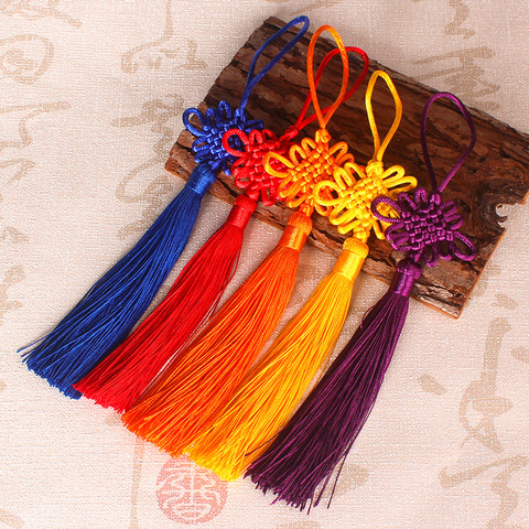 2pcs/lot Chinese Knot Tassel silk fringe bangs flower tassel trim decorative Garment for curtains home decoration accessories ► Photo 1/6