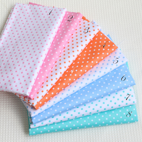Delicate 0.4cm Polka Dot 100%cotton Quilting fabric Clothes Home Textile Bedding Sewing Doll Cloth DIY A92 ► Photo 1/4