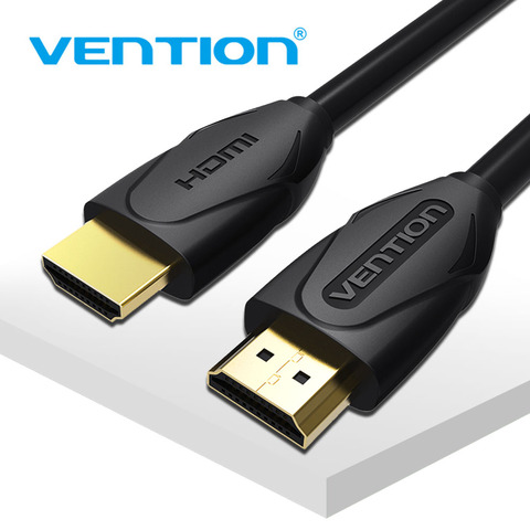 Vention HDMI Cable 1m 2m 3m 5m 1.4V 1080P Gold Plated HDMI Adapter Cable 3D With Ethernet For PS4 DVD Apple TV Laptop Projector ► Photo 1/1