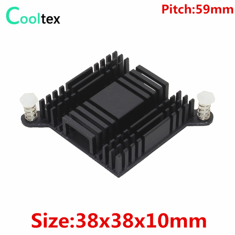 5pcs/lot 38x38x10mm aluminum Heatsink South North Bridge Chip Electronic heat sink radiator COOLER cooling ► Photo 1/4