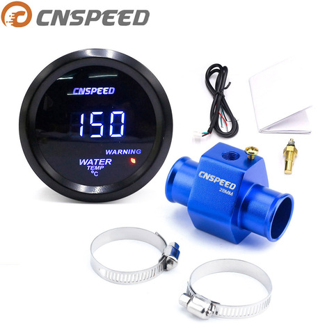 CNSPEED 2 '' 52mm Digital Led water temperature Gauge meter for car 40-150 Celsius with 1/8NPT water temp Gauge Meter sensor ► Photo 1/6