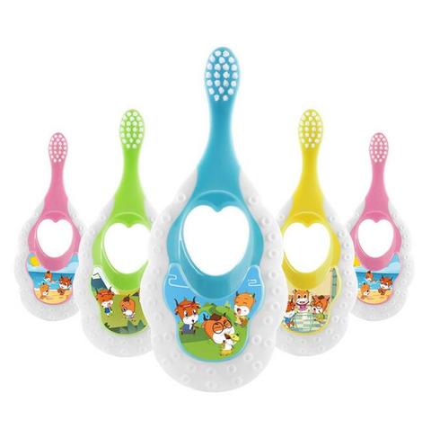Baby Toothbrush Soft Anti Slip Handle Cartoon For Toddler Kids Newborn Oral Care ► Photo 1/6
