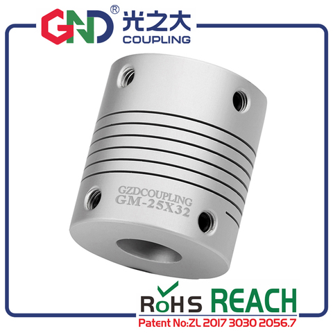 5pcs flexible GND Coupling GM-D19*L25 aluminum alloy jaw shaft 5 mm motor shaft CNC coupler  ► Photo 1/1