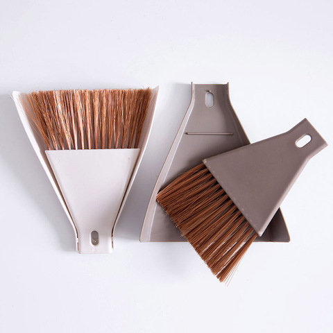 Mini Desktop Broom and Dustpan Set Household Dust Pan and Brush Cleaning Tool ► Photo 1/5
