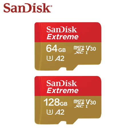 Sandisk U3 SDXC Card Mini Memory Card V30 128GB Micro SD Card 64GB Flash Card A2 Flash Card High Speed ► Photo 1/3