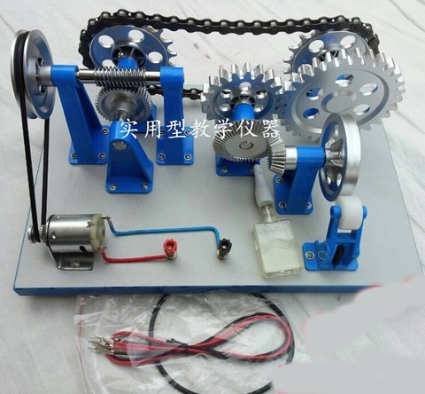 Mechanical transmission model electric and manual type high school physics experiment teaching instrument equipment ► Photo 1/1