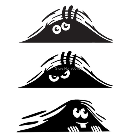 Newest Car Styling Dune Sand Monster Peeping Peering Car Sticker Decal for Toyota Peugeot Fiesta Opel Chevrolet VW Kia Ford Lada ► Photo 1/4