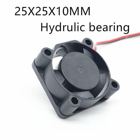 Hydrulic bearing 2510 25MM 25x25x10MM  Graphics card Cooling fan  5V 12V 24V m.2 SSD Fan with 2pin ► Photo 1/6