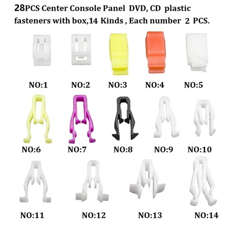 Universal Auto Plastic Fastener Clip For All Cars Dashboard DVD CD Console Panel Trim Metal Rivet ► Photo 1/6