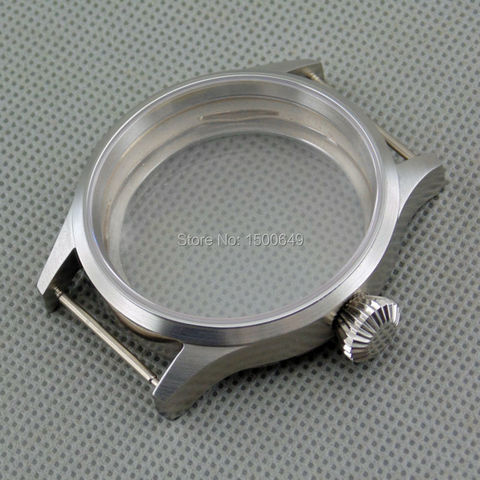 43mm sapphire glass steel Brushed case fit ST3600 ST3620  ETA 6497 6498 Manual mechanical movement  watch CASE P212 ► Photo 1/6