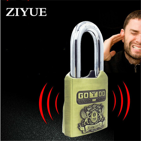 Free Shipping Waterproof Intelligent Alarm PadLock Anti-theft Pry Proof for Warehouse  Shop Motorcycle Lock and Outside Door ► Photo 1/6