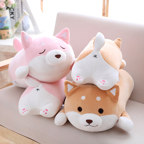 36/55 Cute Fat Shiba Inu Dog Plush Toy Stuffed Soft Kawaii Animal Cartoon Pillow Lovely Gift for Kids Baby Children Good Quality ► Photo 1/6