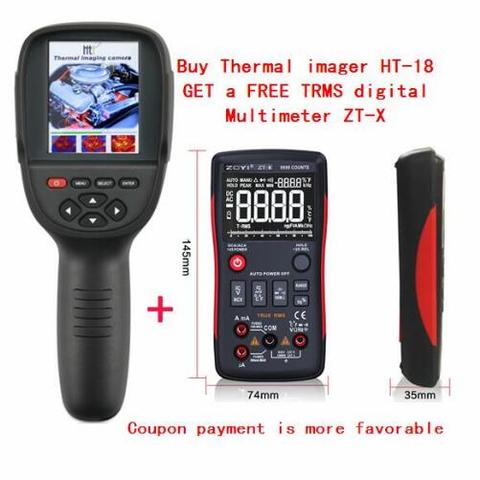 2022 New Realeased Infrared Thermometer Handheld Thermal Imaging Camera HT-18 Portable IR Thermal Imager Camera HT18 220*160 ► Photo 1/6