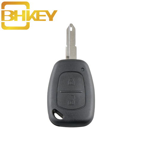 BHKEY 2 Button Remote Car Key Shell Cover Fob Case For Vauxhall Opel Vivaro Renault Movano Trafic Renault Kangoo Blank ► Photo 1/6