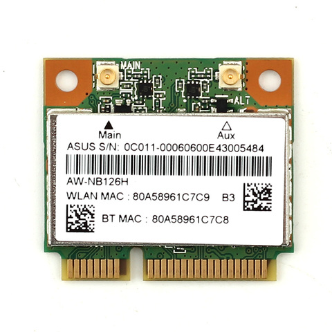 Atheros AR5B225 WIFI Wireless Bluetooth BT 4.0 Half MINI PCI-E Wlan Card Better than 1030 6235 6230 150M Laptop Network Adapter ► Photo 1/4