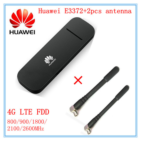 Huawei E3372 E3372h-153  ( plus a pair of antenna )  4G LTE 150Mbps USB Modem LTE USB Dongle E3372s-153  E3372h-607 PK E8372 ► Photo 1/6