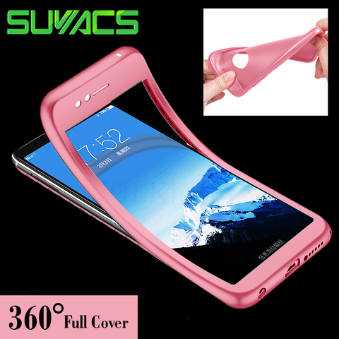 SUYACS 360 Full Body Business Phone Case For iPhone XS MAX XR X 6 6S 7 8 Plus Silicone Soft Phone Back Cover Case Coque Gift ► Photo 1/6
