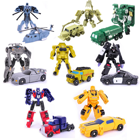 Transformation Mini Cars Kid Classic Robot Car Toys Action & Toy Figures Plastic Deformation Boys Gifts For Children I0033 ► Photo 1/5