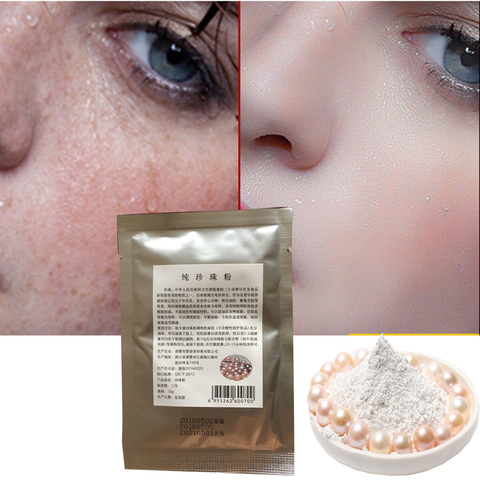 100% Natural Pearl Powder Freshly Ground Ultrafine Nanoscale Acne Whitening Mask Powder Blackheads Fade Spot Face Cream Repair ► Photo 1/5