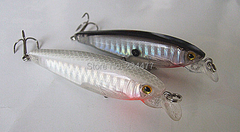 7g  7cm Fishing Lure Minnow Bait Fishing Tackle Chinese Hook Salt Water or Fresh Water Cast Plastic Hard Bait ► Photo 1/6