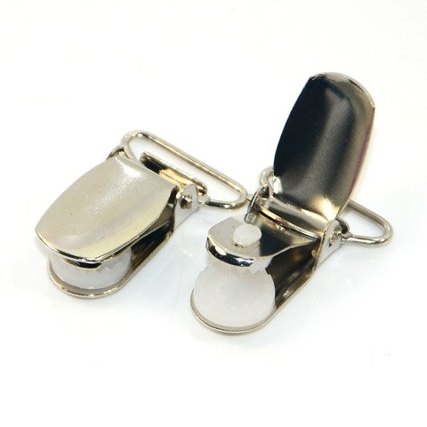 10pcs Y7 Paci Pacifier Metal Suspender Clips Ribbon Craft Hook Holder Plastic Insert ► Photo 1/1