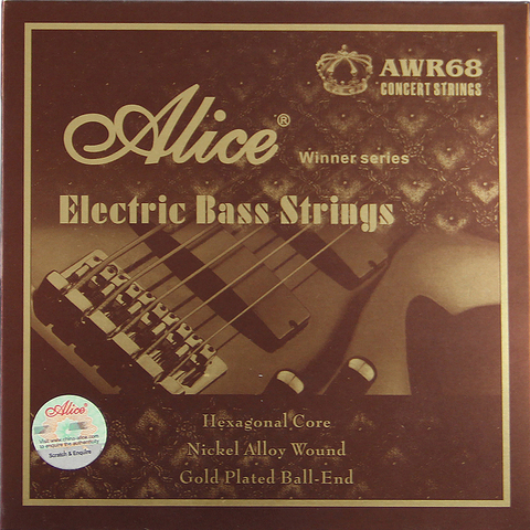 NEW Alice Electric Bass strings 045 065 085 105 130 inch Hexagonal Core Nickel Alloy Wound Gold Plated Ball-End 5 strings/set ► Photo 1/4