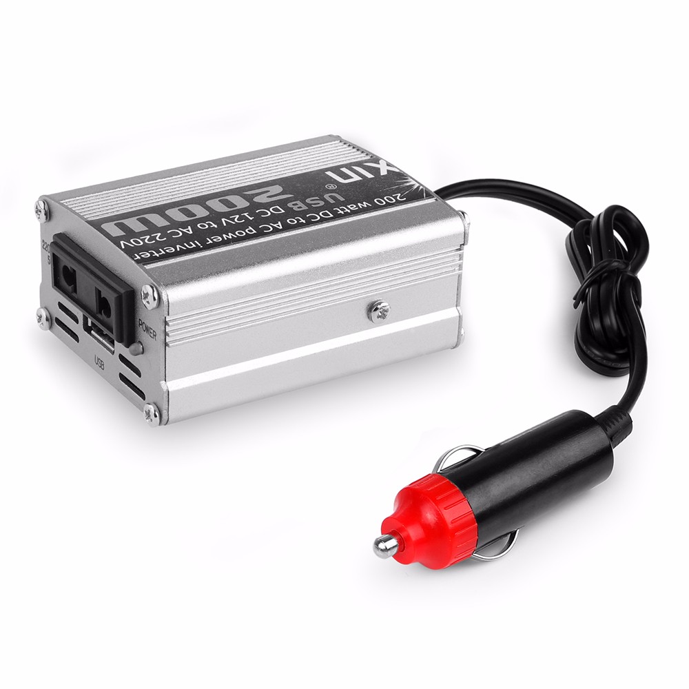 DOXIN inverter 12v 220v 200W converter 12 v to 220 v modified sine wave  power supply switch cigarette lighter with USB - Price history & Review