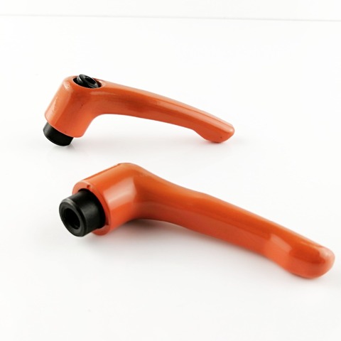 M8 Female Clamping lever Orange. Clamping handle lever ,Adjustable handle .solid handle ► Photo 1/4