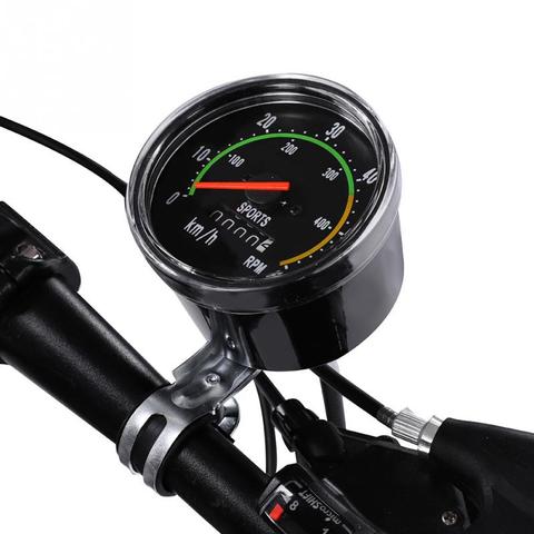 Bicycle Computer Mechanical Classic Retro Cycling Odometer Stopwatch Wired Speedometer Bike Accessory for 26/27.5/28/29inch bike ► Photo 1/6