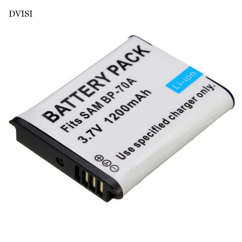 Replacement Camera Battery BP-70A BP70A For SAMSUNG PL80 ES70 PL90 PL100 PL101 PL120 PL170 PL200 PL201 SL50 SL600 SL605 SL630 ► Photo 1/6
