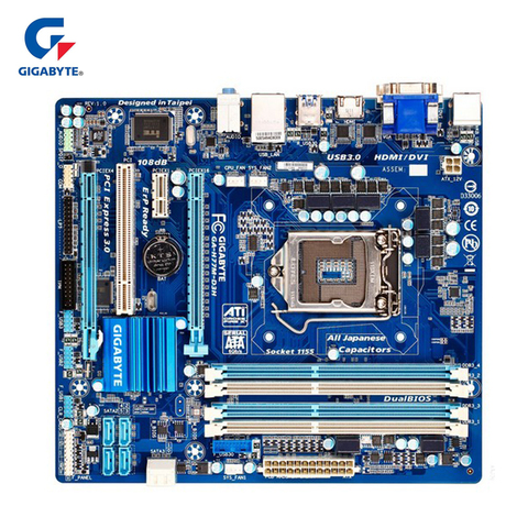 Gigabyte GA-H77M-D3H 100% Original Motherboard LGA 1155 DDR3 USB3.0 32G Desktop Mainboard SATA3 H77M-D3H For Intel H77 H77M D3H ► Photo 1/3