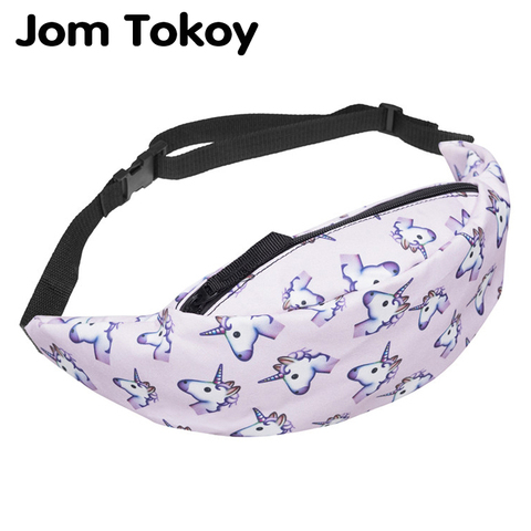 Jom Tokoy New Colorful Waist Bag For Men Fanny Packs Style Belt Bag Unicorn Women Waist Pack Travelling Mobile Phone Bags ► Photo 1/6