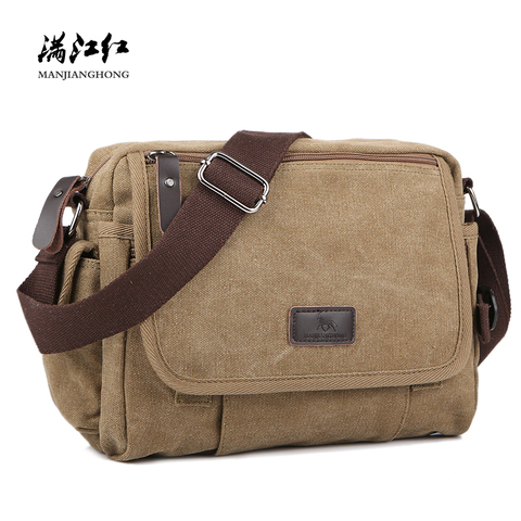 Multi-functional Casual Messenger Bags Men Canvas Leisure Men Shoulder Bags Vintage Small Crossbody Satchel Bag For Male ► Photo 1/6