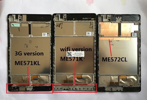 LCD Display Panel Screen Touch Screen Digitizer with frame For ASUS Google Nexus 7 ME571 ME571KL 3G version ME571K ME572 ME572CL ► Photo 1/1