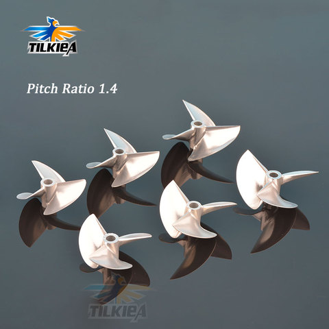 RC  Boat Aluminium CNC 3 Blades Propellers 3.18/4/4.76mm Left/Right Propeller D32/34/36/38/40/42/44/46/48/50/52/59/60mm ► Photo 1/6